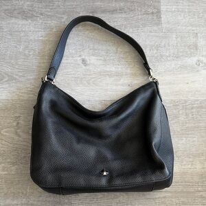 Kate Spade Black Leather Hobo Bag